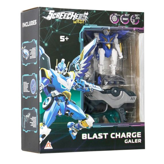 Дитячий ігровий набір S5 L1 ГАЛЕР Screechers Wild! EU686111 запускач-бластер, машинка-трансформер | Зображення 2