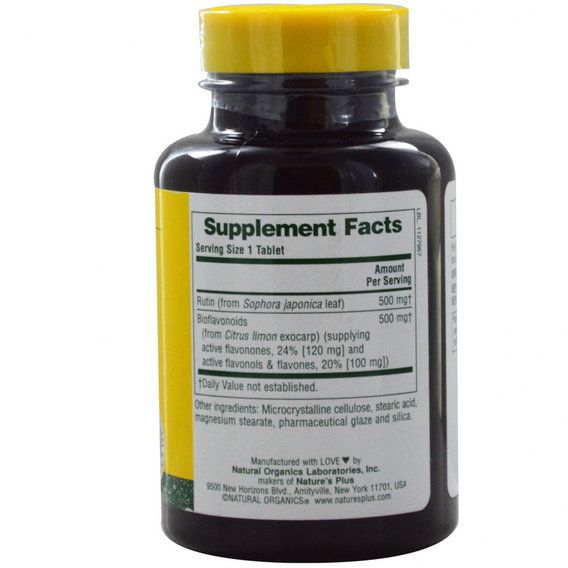 Рутин Nature's Plus BioRutin 1000 mg 60 Tabs | Зображення 1