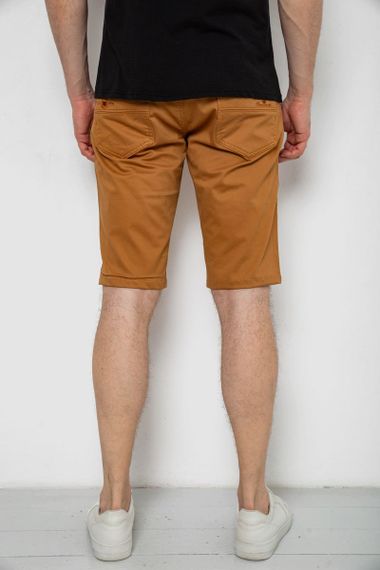 Шорты мужские однотонные, цвет коричневый, 238R2469 | Зображення 3