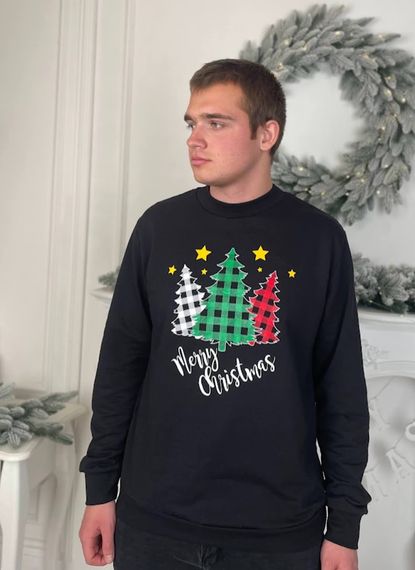 Світшот чоловічий "Family look" Носи своє 48 Чорний (p-12561-140595) | Зображення 6