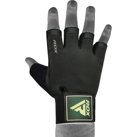 Рукавички для фітнесу RDX T2 Half Army Green PLUS-XL | Зображення 2