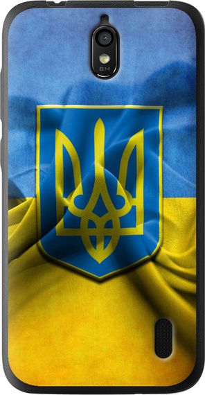 Чехол на Huawei Ascend Y625 Флаг и герб Украины 1 "375u-161-17620"