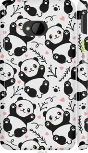 Чохол на HTC One M7 Панди "4318m-36-2448"