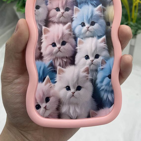 Чохол TPU Cloudy Pictures для Xiaomi Redmi 12C / Poco C55 Kittens | Зображення 1