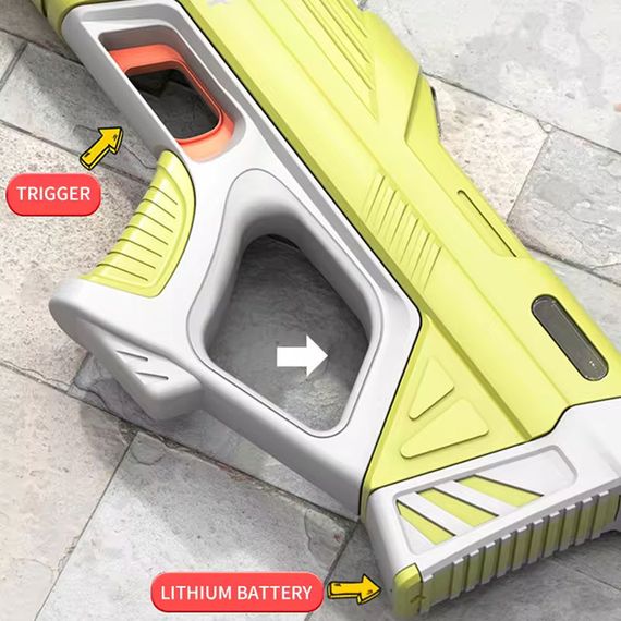 Водяний акумуляторний автомат Water Gun 2302 (310ml) with lithium battery Yellow | Зображення 3