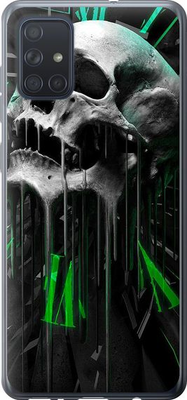 Чехол на Samsung Galaxy A71 2020 A715F Череп-часы "4100u-1826-17620"