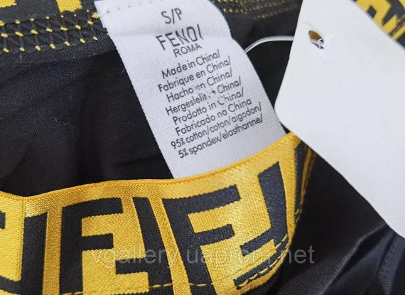 Жіночий комплект білизни Fendi, жіночий комплект Фенді (Топ+Брифі) S, Чорний | Зображення 2