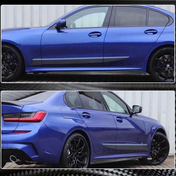 Накладки на пороги V4 (для G20, Карбон) для BMW 3 серия G20/21 2018- гг | Зображення 2