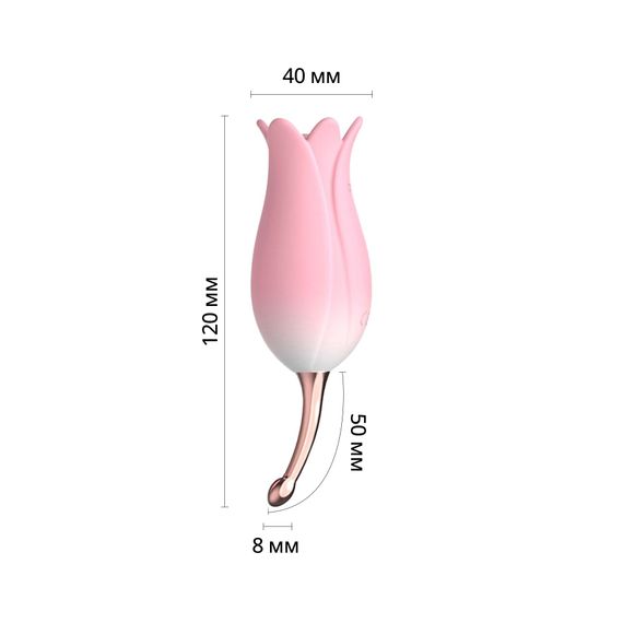 Ультразвуковий вібратор для клітора Otouch Bloom Ultrasonic Clitoris, 2 дод. насадки | Зображення 1