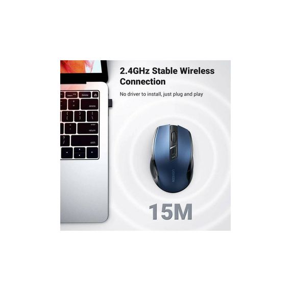 Мишка Ugreen MU006 Ergonomic Wireless Blue (15064) | Зображення 4
