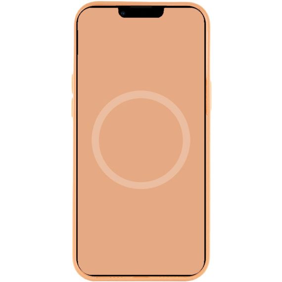 Чехол Silicone case (AAA) full with Magsafe and Animation для Apple iPhone 12 Pro Max (6.7") Оранжевый / Cantaloupe | Зображення 3