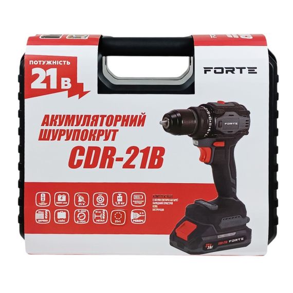 Аккумуляторный шуруповерт FORTE CDR-21B | Зображення 8