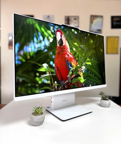 Моноблок Lenovo IdeaCentre 3 27IRH9/27" (1920x1080) IPS / Intel Core i5-13420H (8(12) ядер по 3.4 - 4.6 GHz) / 16 GB DDR5 / 512 GB SSD / Intel UHD Graphics / WebCam / 2x 3W / Клавіатура та мишка | Зображення 5