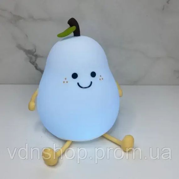 Дитячий світильник нічник акумуляторний силіконовий "Груша" LED L40 | Зображення 2