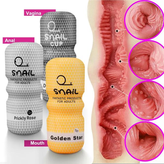 Багаторазовий реалістичний вакуумний мастурбатор Vagina | Зображення 9