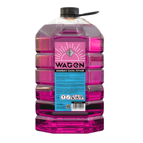 Омивач скла літній з ароматом бабл-гам, Wagen 4,5л