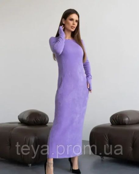 Плаття для жінок колір бузковий розміри S, M, L, XL FI_009709 | Зображення 1