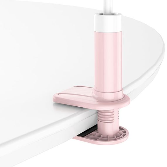 Держатель настольный Hoco PH23 Balu Pink white | Зображення 4