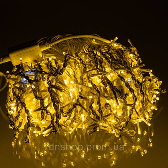 Вулична гірлянда Бахрома 36 м 600 LED білий провід Жовте сяйво36MWY | Зображення 4
