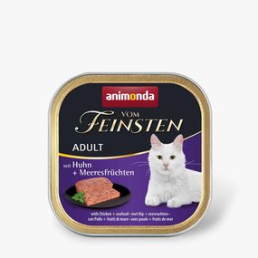 Корм Animonda Vom Feinsten вологий з куркою та морепродуктами для дорослих котів 100 гр