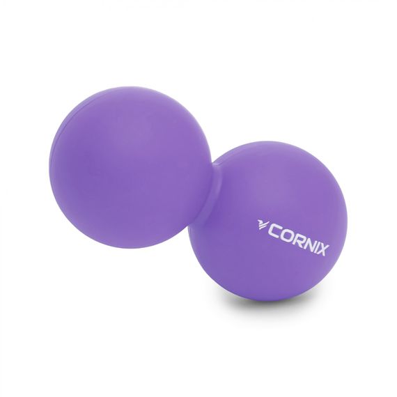 Масажний м'яч подвійний Cornix Cornix Lacrosse DuoBall 6.3 x 12.6 см XR-0114 Purple | Зображення 1