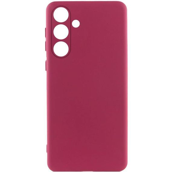 Чохол Silicone Cover Ummi Lakshmi Full Camera (AA) для Samsung Galaxy S25 FE Бордовий / Marsala