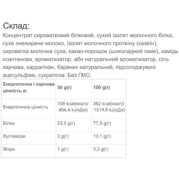 Протеин Vansiton Extra Complex Protein 900 g /30 servings/ Cappuccino | Зображення 1