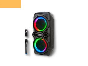 Портативна колонка XPRO GZ-X910 валіза 200Вт, USB, SD, FM радіо, Bluetooth, 1 мікрофон, ДК (MER-15723)