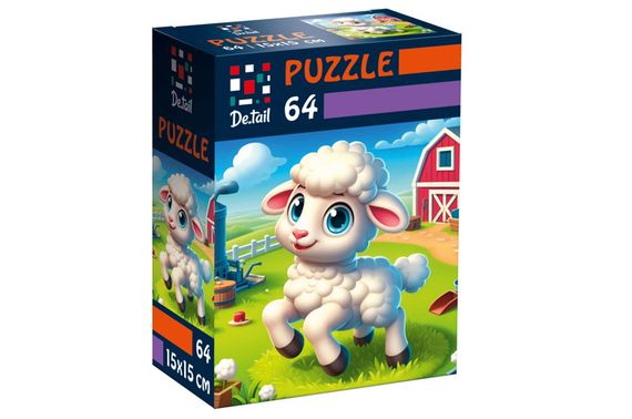 Пазли De.tail. Спритна овечка. 64 деталі DT1234-22 (укр) Vladi Toys | Зображення 1