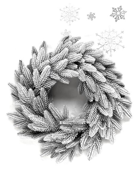 Вінок різдвяний Classic литий d-50 см засніжений | Зображення 3