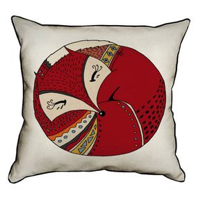 Подушка с мешковины Лисичка 45x45 см (45PHB_TFL037_BL)