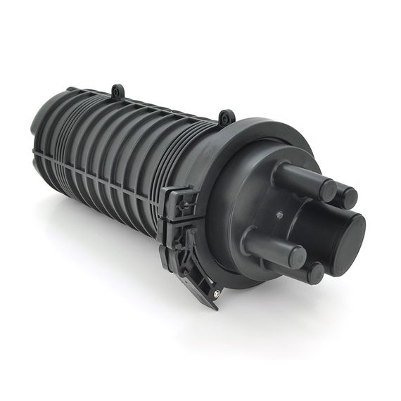 Муфта оптична Merlion ML-OP-F108H-24C, герметична, 3 введення, до 2-х касет, до 24 зварок, матеріал PP | Зображення 1