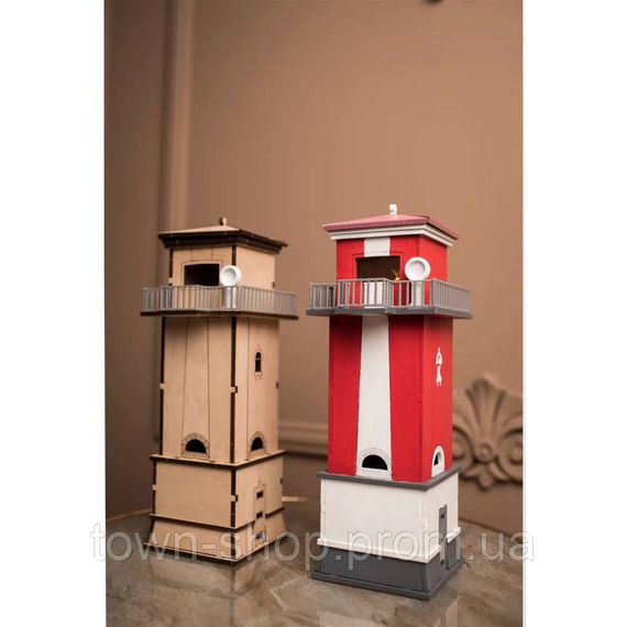 Конструктор деревянный 3D маяк "Кисляковский Задний" (Украина, Николаевская область) TMP-001, 57 деталей | Зображення 4