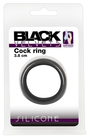Ерекційне кільце - Black Velvets Cock Ring, 3.8 см Sex Aura | Зображення 5