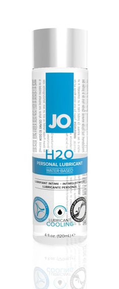 Охлаждающая смазка на водной основе JO H2O COOLING (120 мл) с ментолом, растительный глицерин Sex Aura