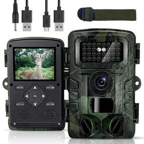 Фотоловушка для животных с датчиком движения и ночным видением 32mpx, Outdoor camera / Охотничья видеокамера