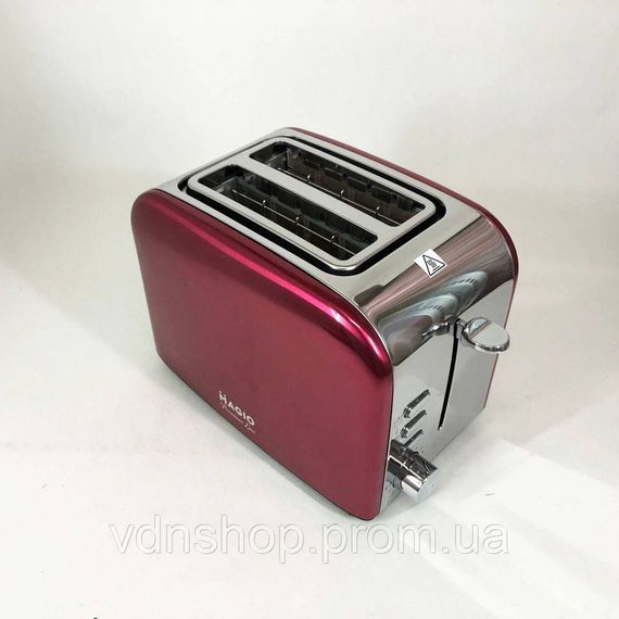 Тостер для офиса и кафе Magio MG-286, Тостер для тонких ломтиков хлеба компактный ZE-63 | Зображення 7