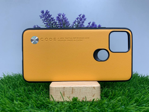 Чохол накладка Google Pixel 5 шкіра жовтий