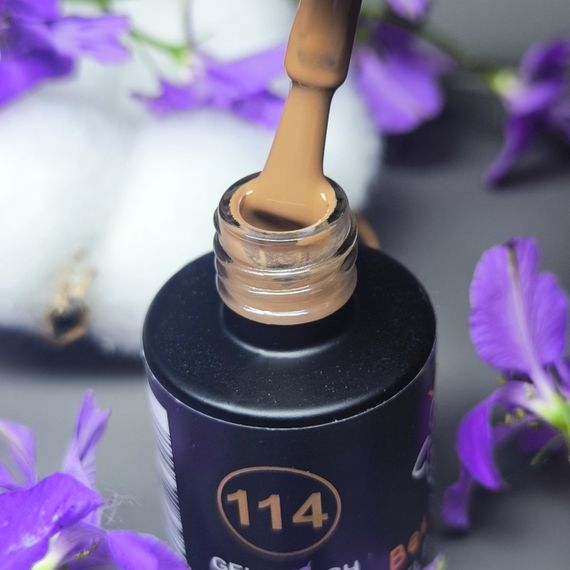 Гель-лак для нігтів Bee Nails 114 (блідо-коричневий) 8мл