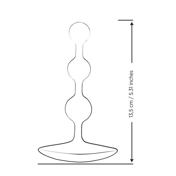 Анальные бусы Romp Amp Dark Purple, силикон, макс. диаметр 2,6 см sexstyle | Зображення 3