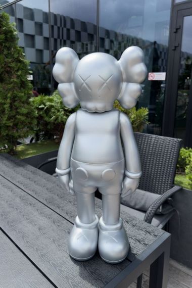 Статуетка Kaws Dissected Companion Silver колекційна фігурка для інтер'єру 70 см срібний kw015 | Зображення 3
