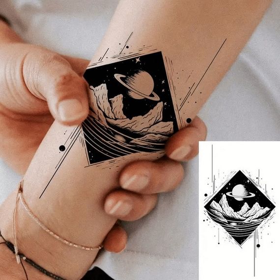 Набор детских временных тату "Черные мини №3" black-tattoo-mini-set-3-3, 30 штук по 9,5*5,5 см | Зображення 7