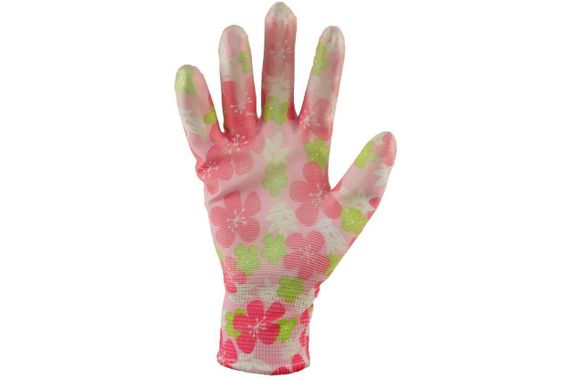 Перчатки с полиуретановым покрытием р8 (цветные садовые манжет) СИЛА | Зображення 2