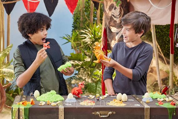 Іграшка Zuru Smashers Dino Island Mega Egg T-Rex Мега Яйце-сюрприз Тиранозавр, 25 сюрпризів | Зображення 5