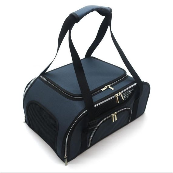 Авиа-Сумка переноска Zoo-hunt для котів і малих порід собак №1 30х45х20 см сірий