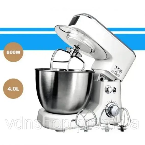 Кухонний комбайн тестоміс міксер 3 в 1 на 6 швидкостей Sokany SC-209 Multy 800 Вт | Зображення 1