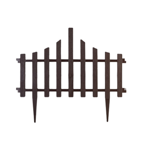 Огорожа для газону набір/4 секції Парканчик темно-коричневий Алеана