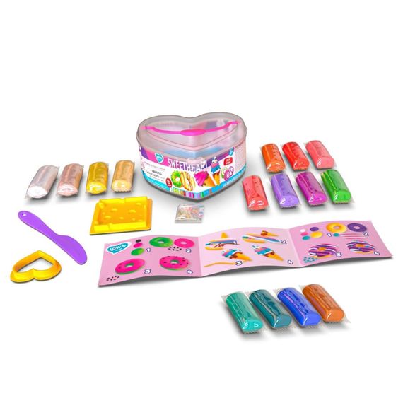 Набір для ліплення з тістом Sweet heart 41207, 16 кольорів | Зображення 1