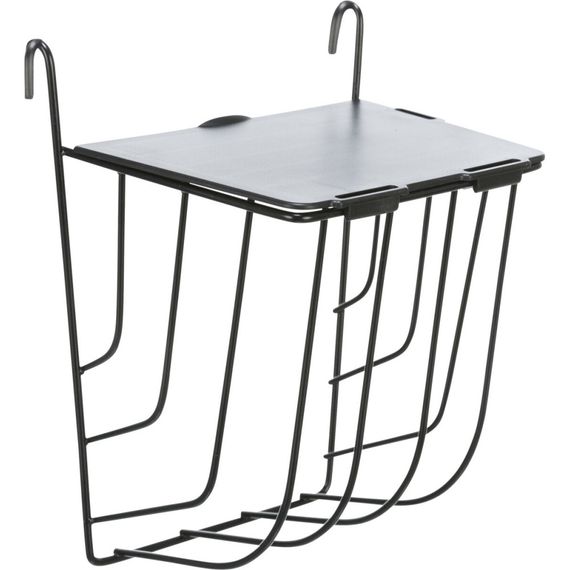 Ясла для сіна Trixie висячі з кришкою металеві 13 х 18 х 12 см чорні | Зображення 3