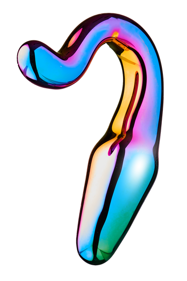 Анальний плаг із боросиліктного скла GLAMOUR GLASS SLEEK ANAL TAIL PLUG Sex Aura | Зображення 1